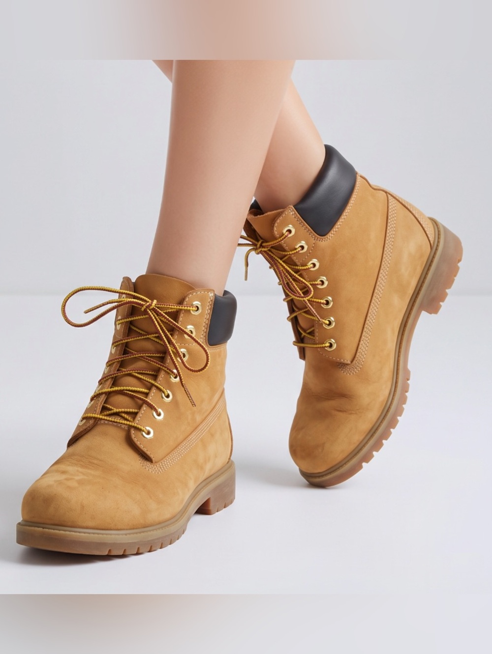 Timberland Premium 6-Inch
Waterproof Boots in wheat nubuck,
